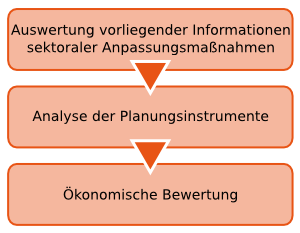 Schrittweise Bewertung von Anpassungsmaßnahmen