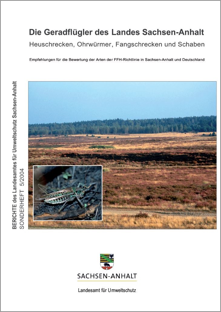 Titel - Die Geradflügler des Landes Sachsen-​Anhalt