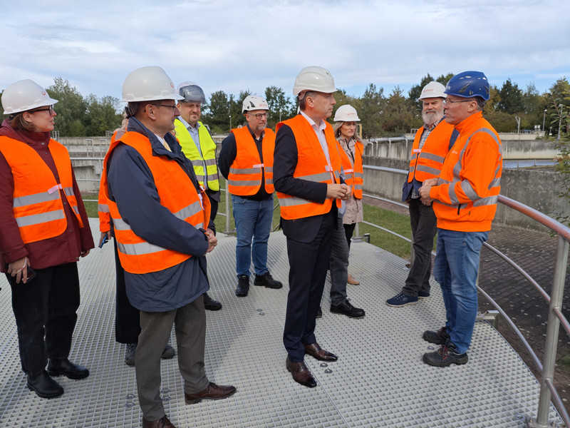 Besichtigung der Kläranlage