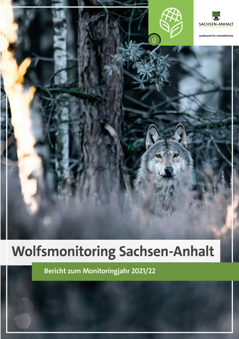 Deckblatt des aktuellen Wolfsmonitoringberichtes