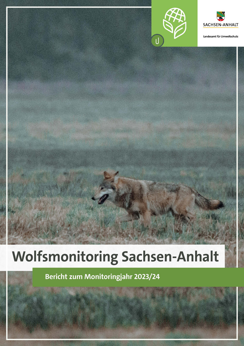 Deckblatt Wolfsmonitoringbericht 2023/24