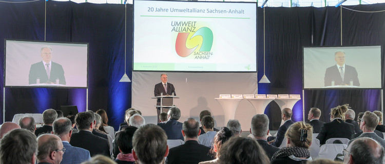 Ministerpräsident Dr. Reiner Haseloff zum 20. Jubiläum der Umweltallianz