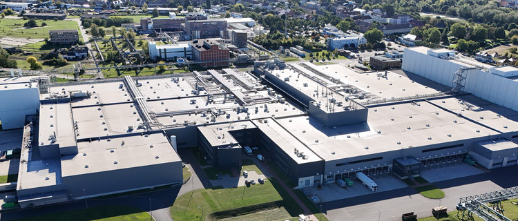 Lieken Brot- und Backwarenwerk in Lutherstadt Wittenberg von oben